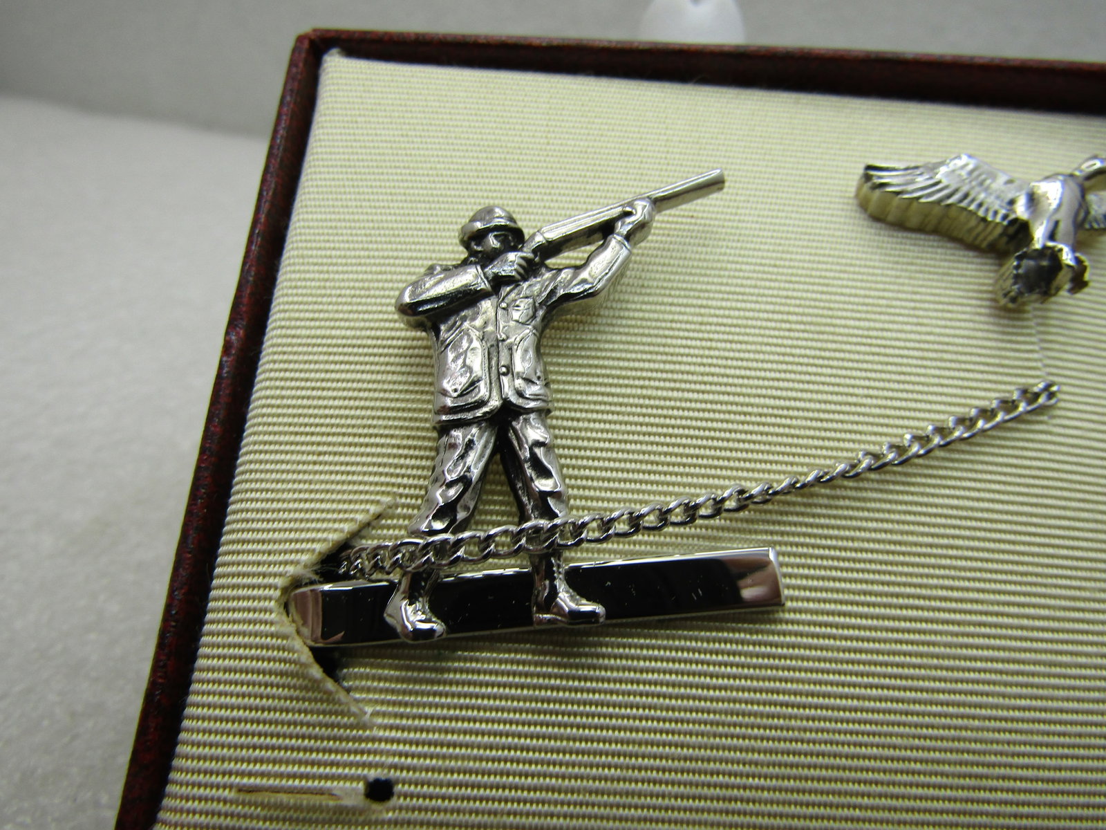 Vintage Hickok Duck Hunter and Duck Tie Clasp and Tack Pin, Original Box - 5