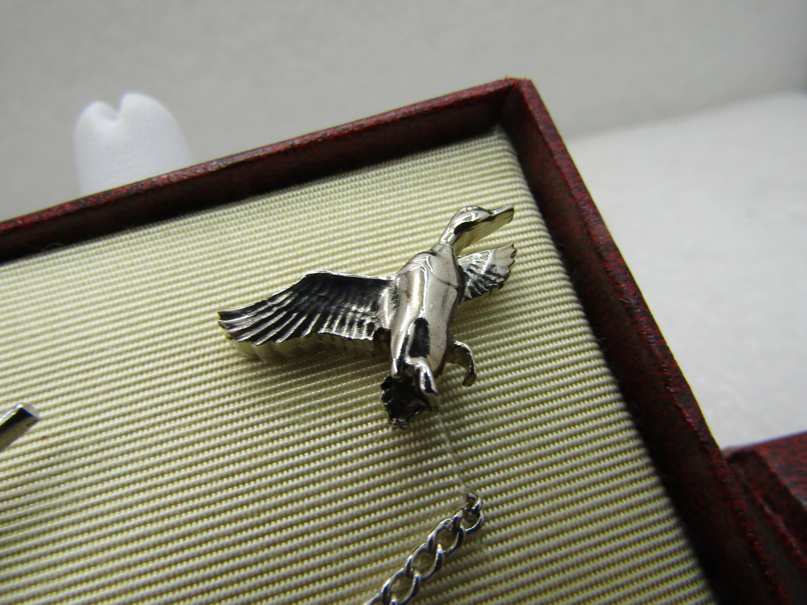 Vintage Hickok Duck Hunter and Duck Tie Clasp and Tack Pin, Original Box - 6