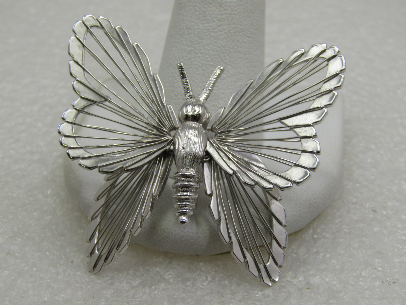 Vintage Monet Wire Winged Butterfly Brooch, 1960's-1970's - 3