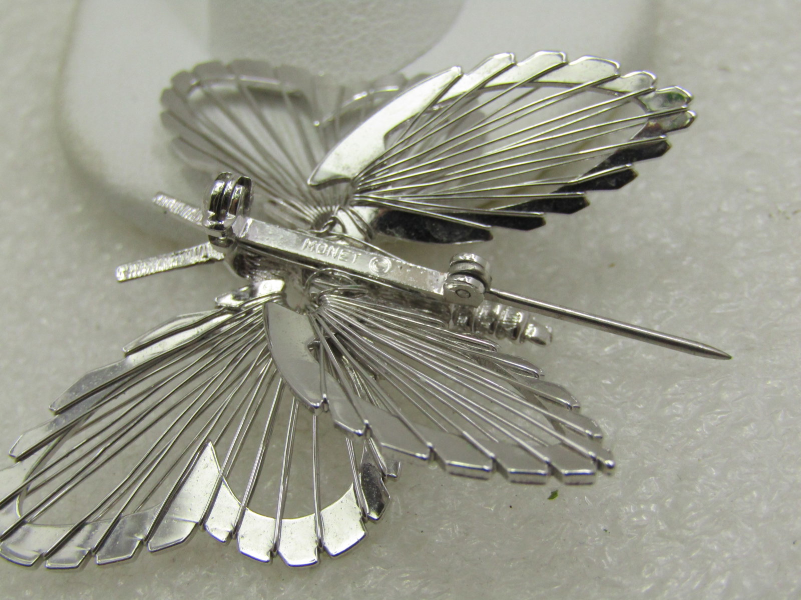 Vintage Monet Wire Winged Butterfly Brooch, 1960's-1970's - 4