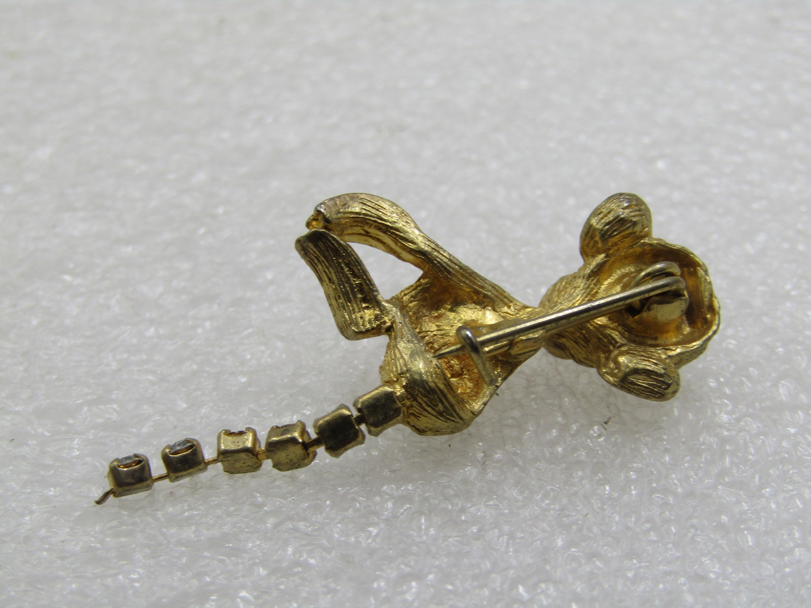 Vintage Monkey With Rhinestone Tail Brooch, 1950's-1960's - 6