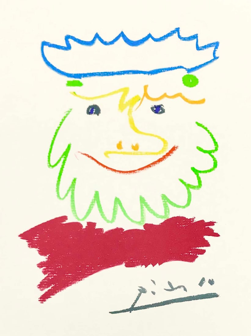 Picasso Lithograph 17 king of the south 2 Framed - 3