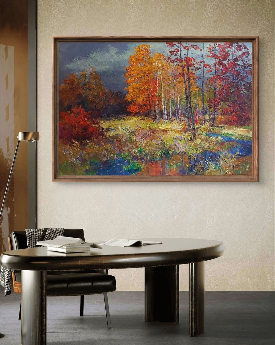 Oil painting Autumn forest Boris Serdyuk - 2