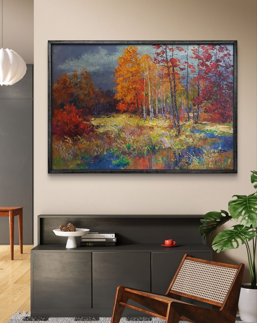 Oil painting Autumn forest Boris Serdyuk - 3