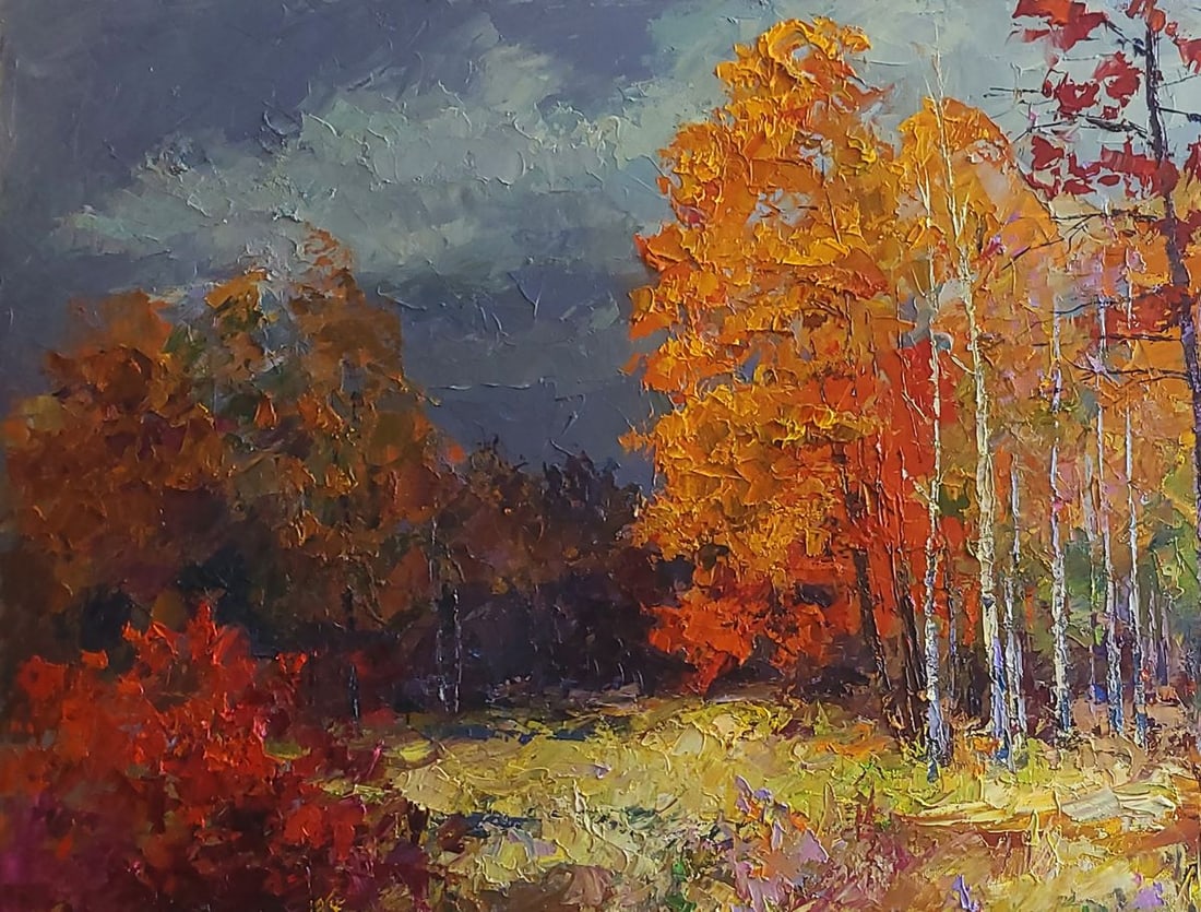 Oil painting Autumn forest Boris Serdyuk - 4