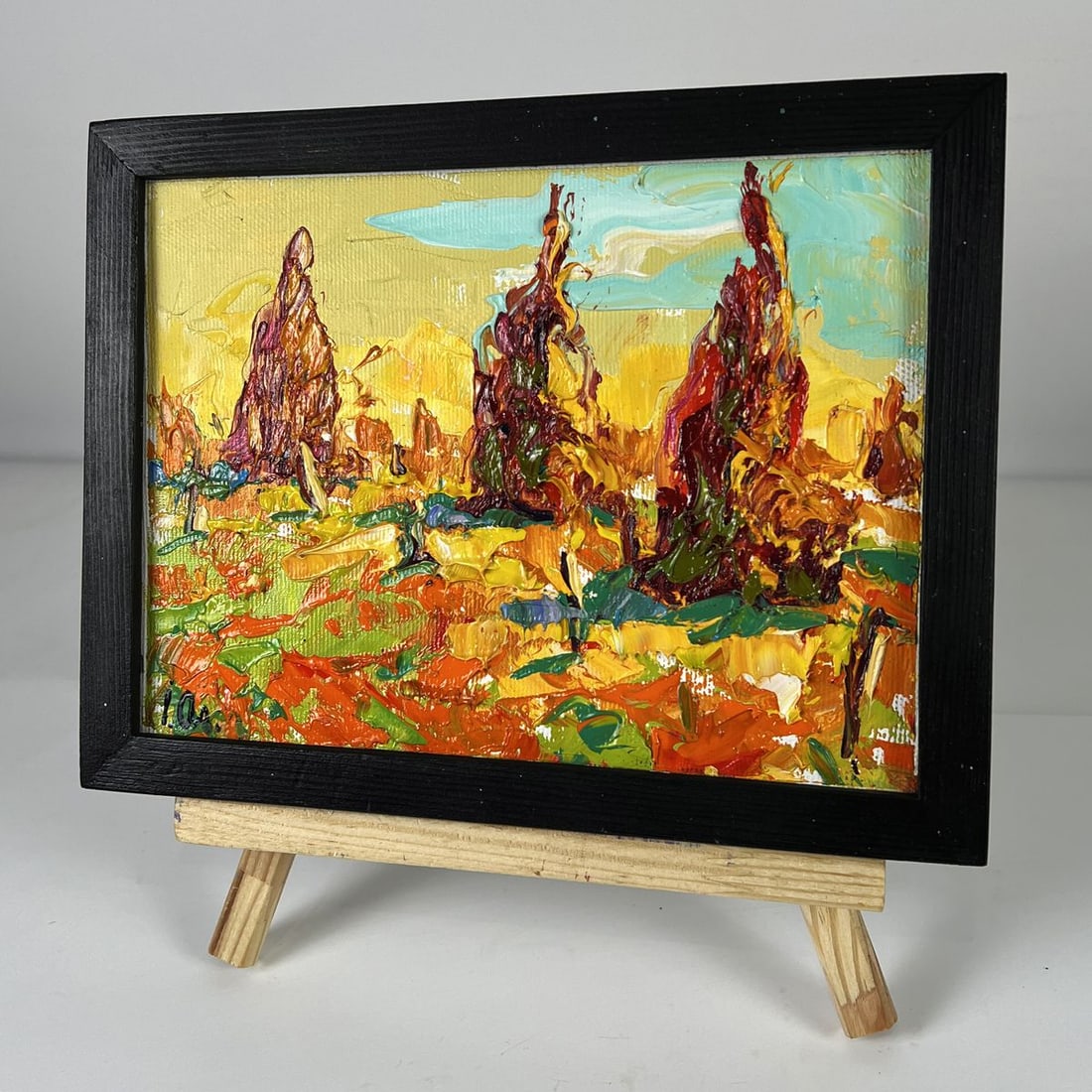 Oil painting Morning in the Autumn Field Oleksiy Ivanyuk - 2