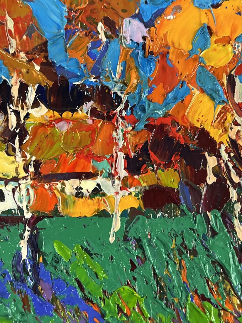Oil painting Autumn has come to the Quiet Village Oleksiy Ivanyuk - 6