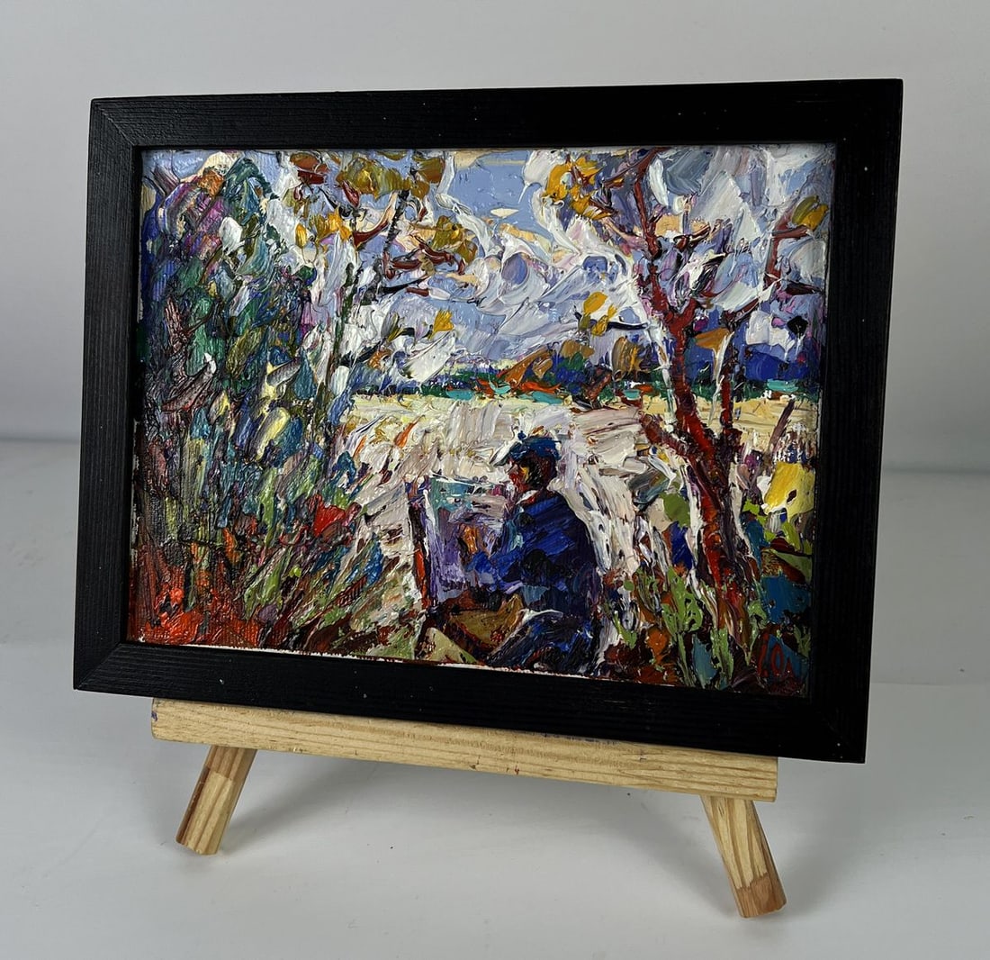 Oil painting Silence in the Field Before the Artist Oleksiy Ivanyuk - 2