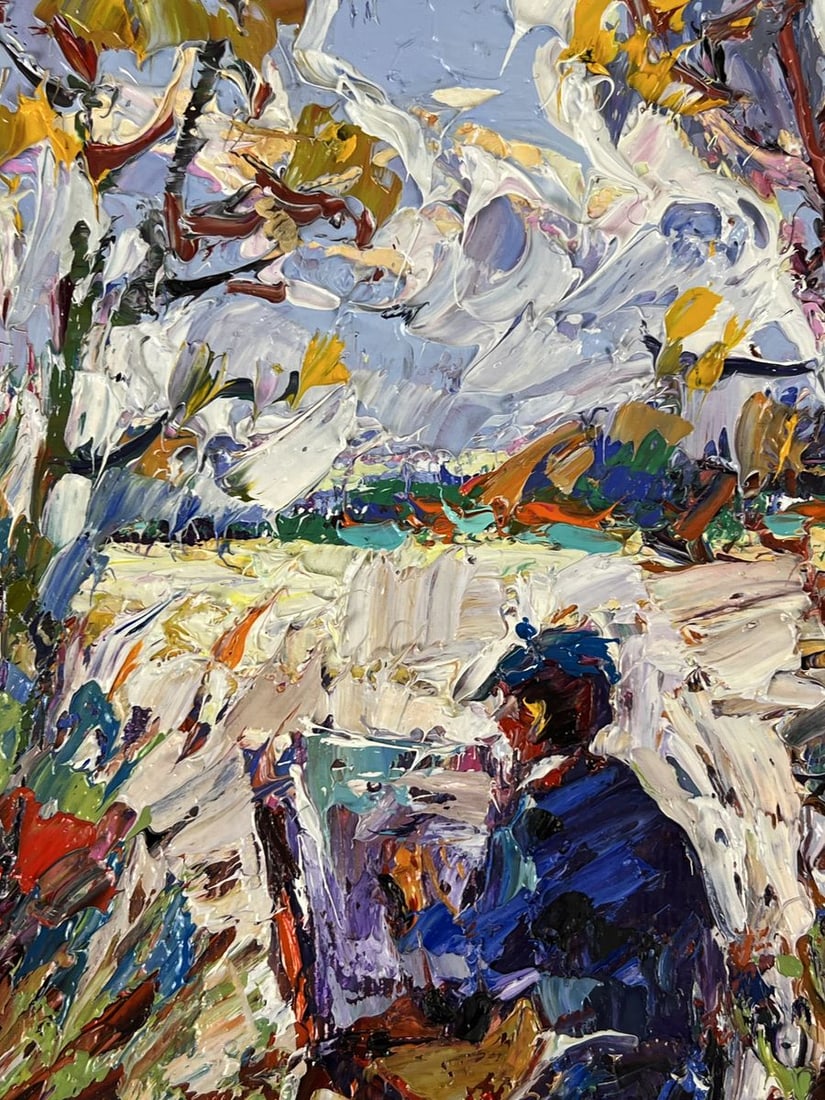 Oil painting Silence in the Field Before the Artist Oleksiy Ivanyuk - 7