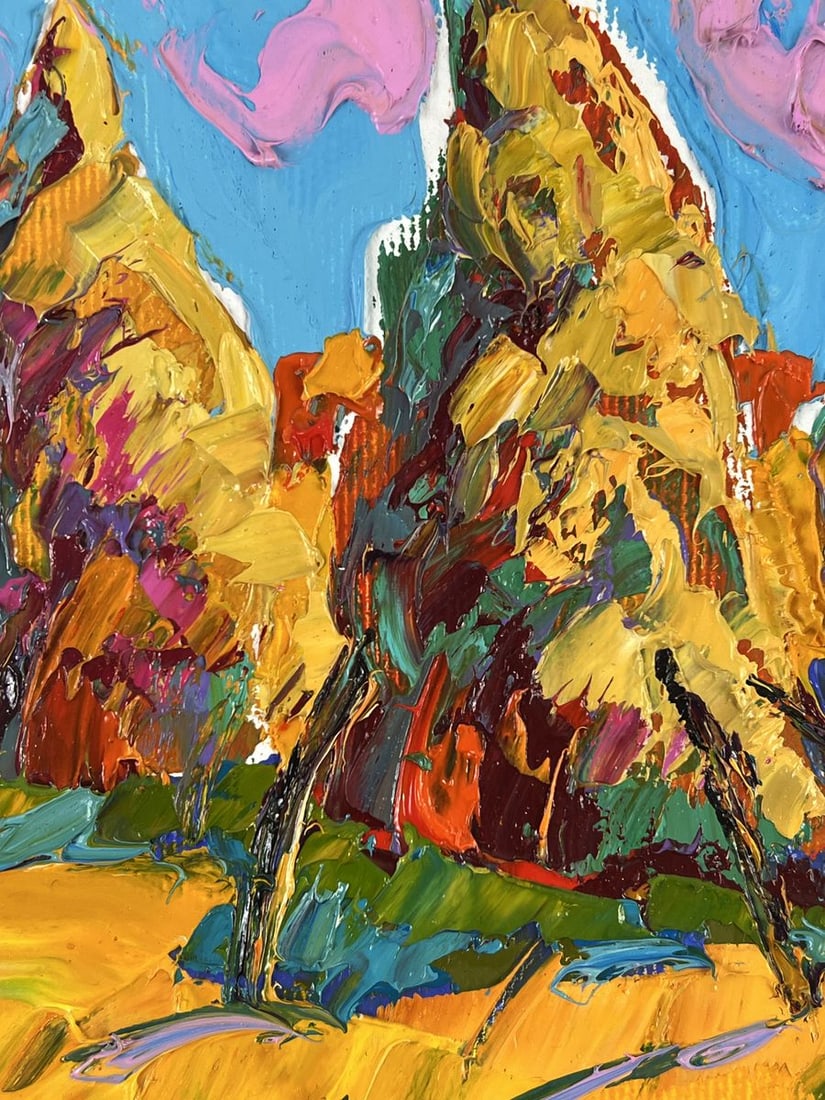 Oil painting Sunny Hay Field Oleksiy Ivanyuk - 7