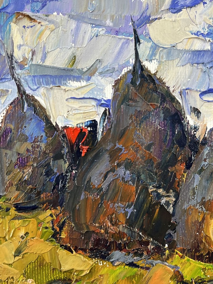 Oil painting Haystacks in a Field Oleksiy Ivanyuk - 4