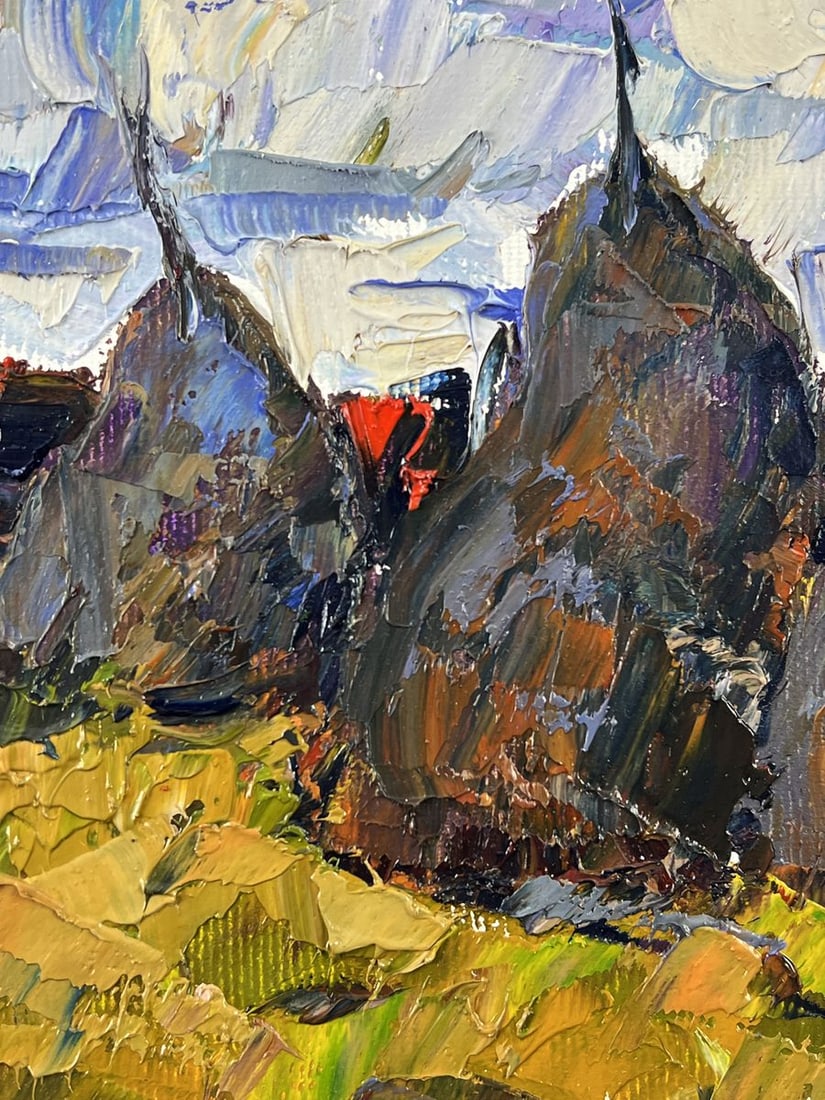 Oil painting Haystacks in a Field Oleksiy Ivanyuk - 5