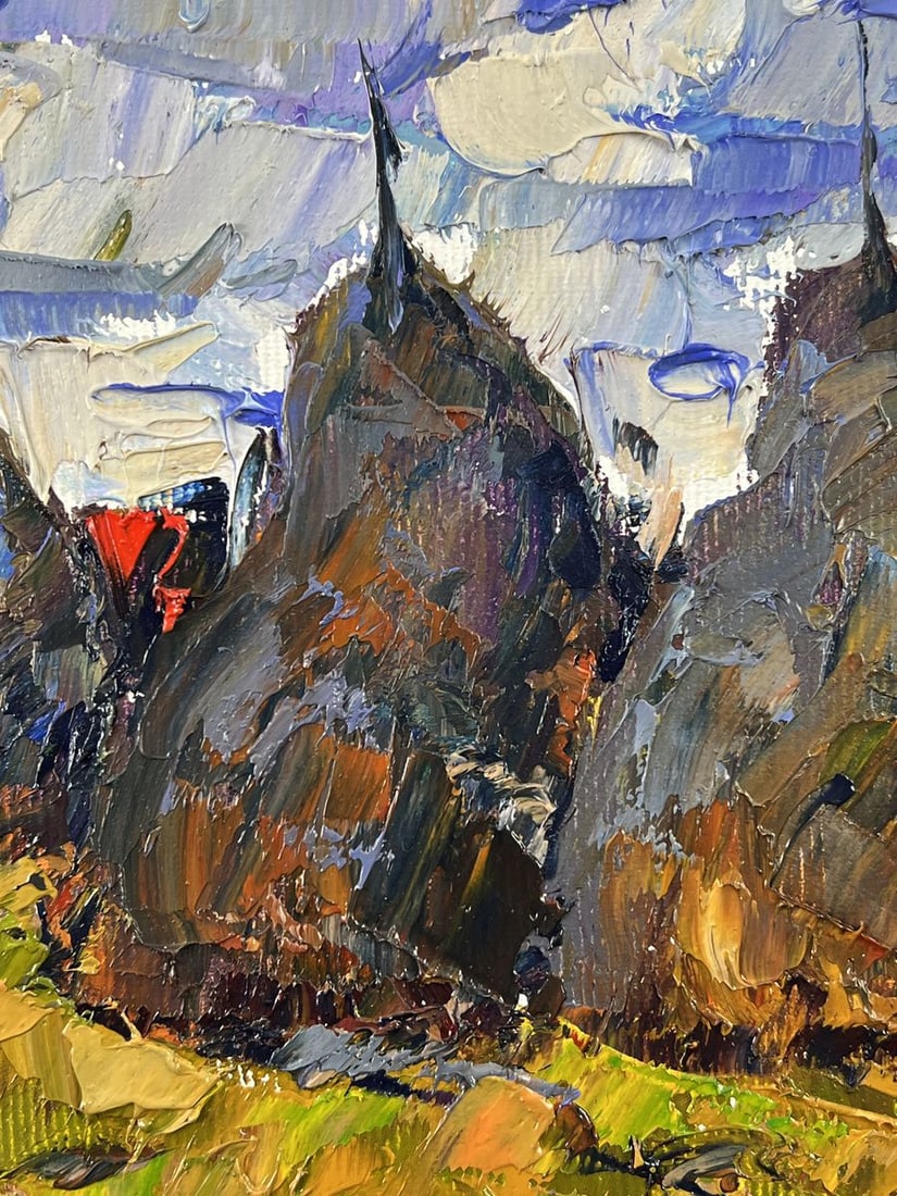 Oil painting Haystacks in a Field Oleksiy Ivanyuk - 6