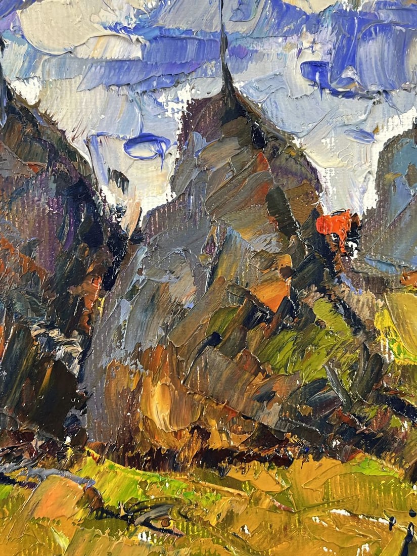 Oil painting Haystacks in a Field Oleksiy Ivanyuk - 8