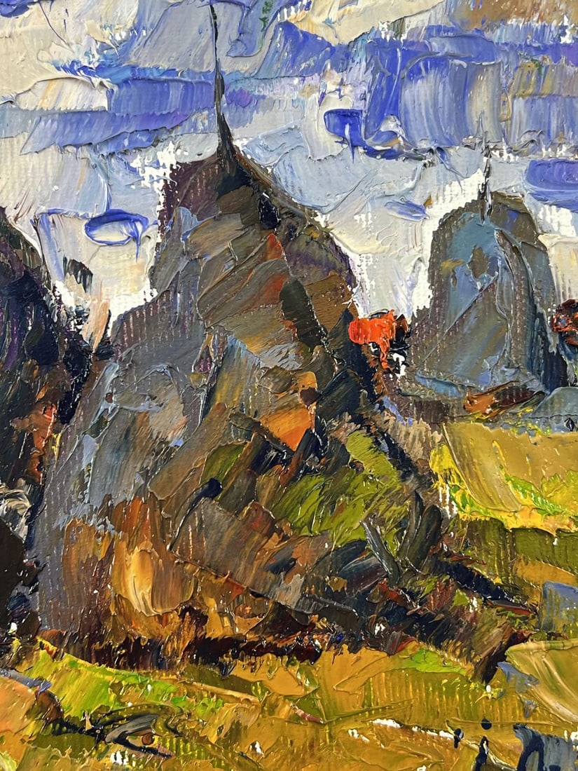 Oil painting Haystacks in a Field Oleksiy Ivanyuk - 9