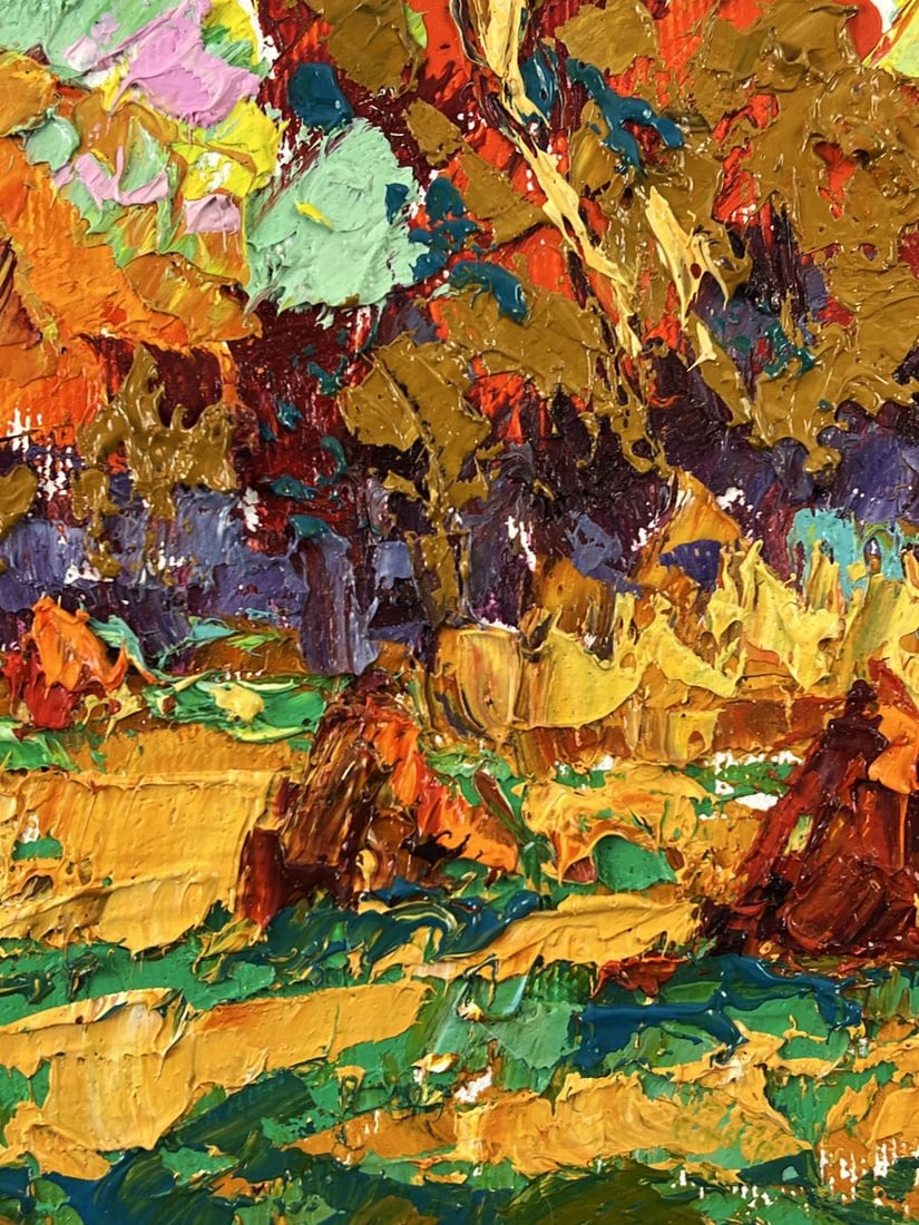 Oil painting Autumn Fields After Harvesting Oleksiy Ivanyuk - 7