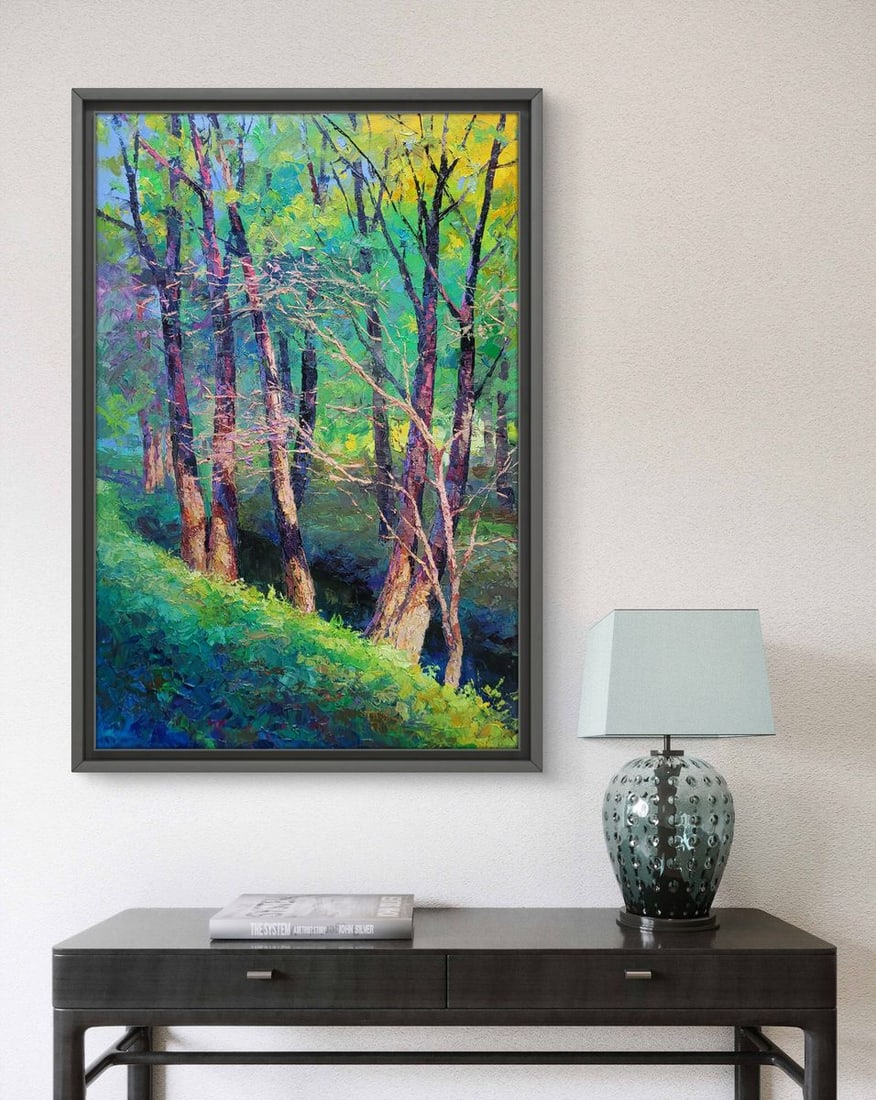 Oil painting A walk through the autumn forest Boris Serdyuk - 3