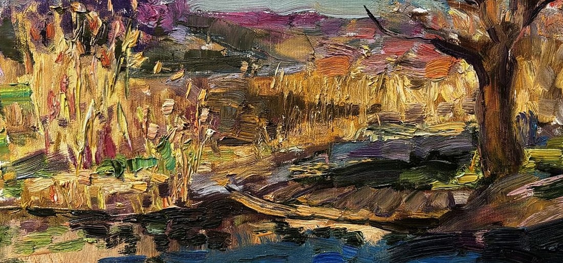 Oil painting Late Autumn in the Field Ivan Kovalenko - 4