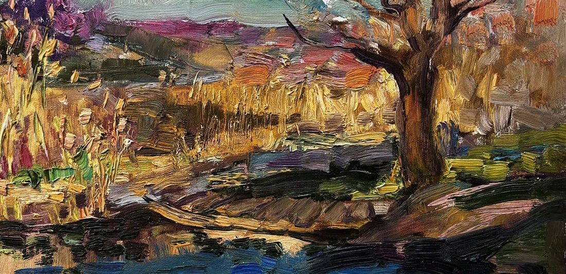 Oil painting Late Autumn in the Field Ivan Kovalenko - 5