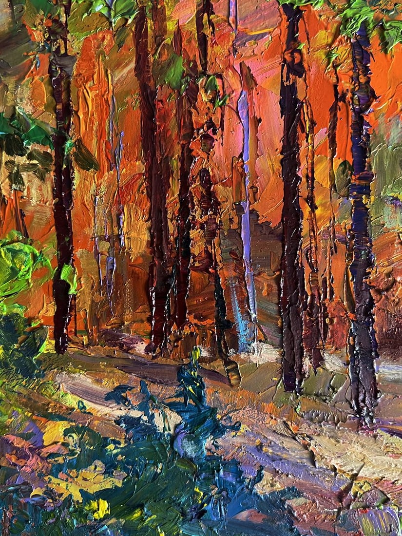 Oil painting Autumn in the forest Boris Serdyuk - 7