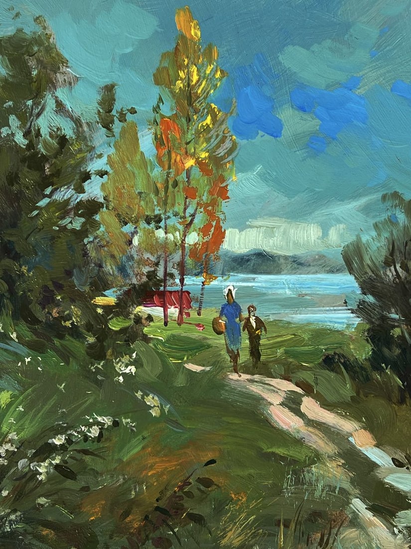 Oil painting The road to the river Yuriy Suprunchuk - 4