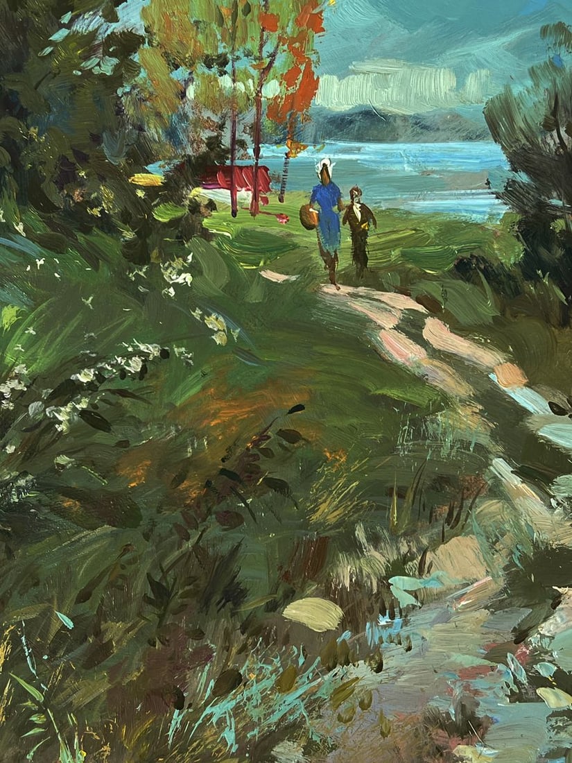 Oil painting The road to the river Yuriy Suprunchuk - 5