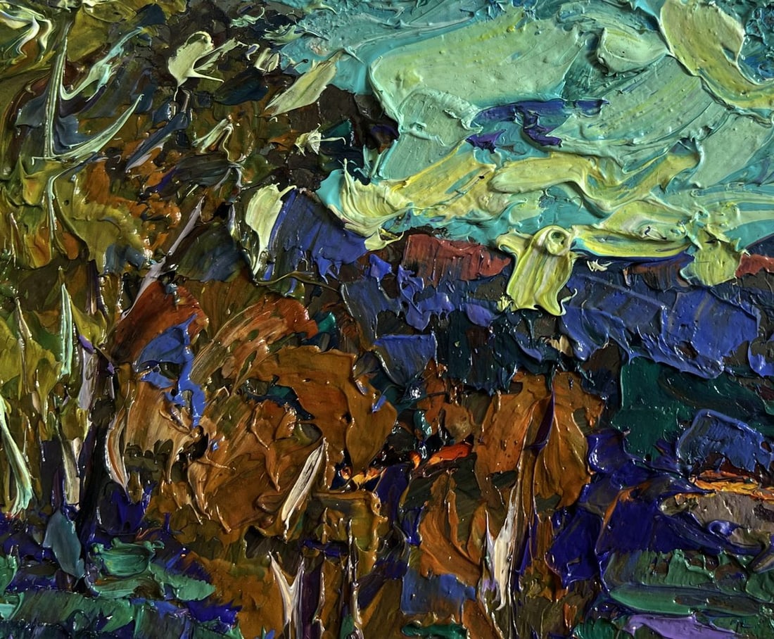 Oil painting Evening autumn wind Alex Kalenyuk - 4