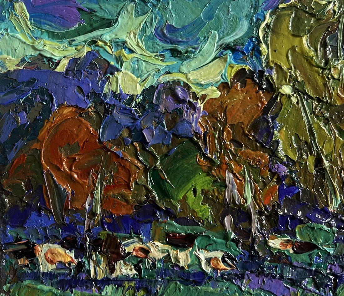Oil painting Evening autumn wind Alex Kalenyuk - 6