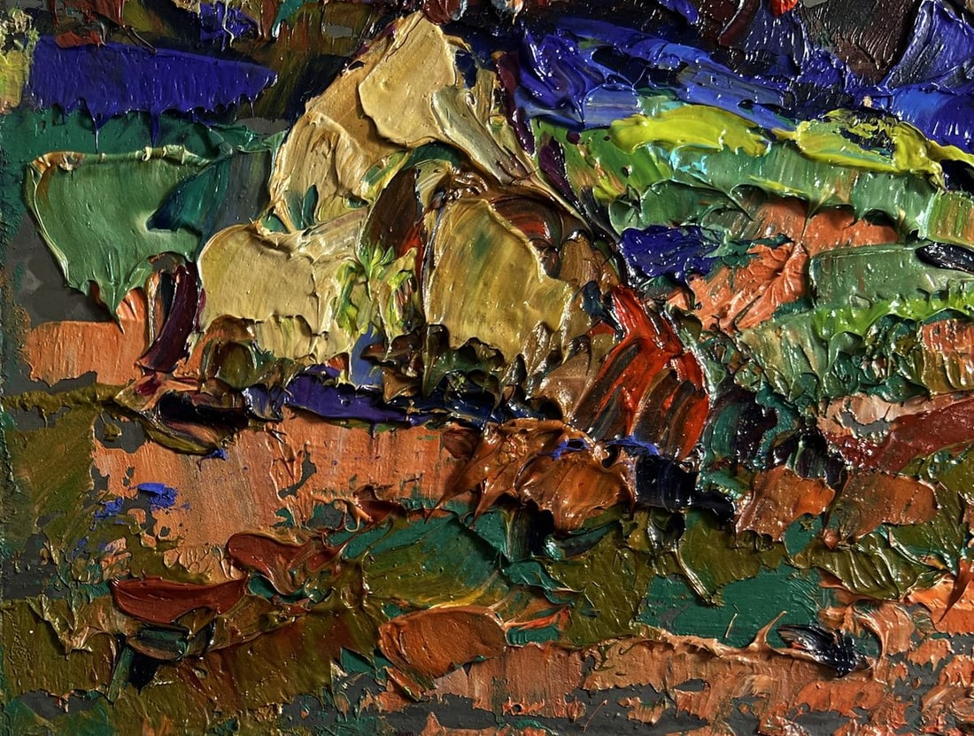 Oil painting Outside the village Alex Kalenyuk - 5
