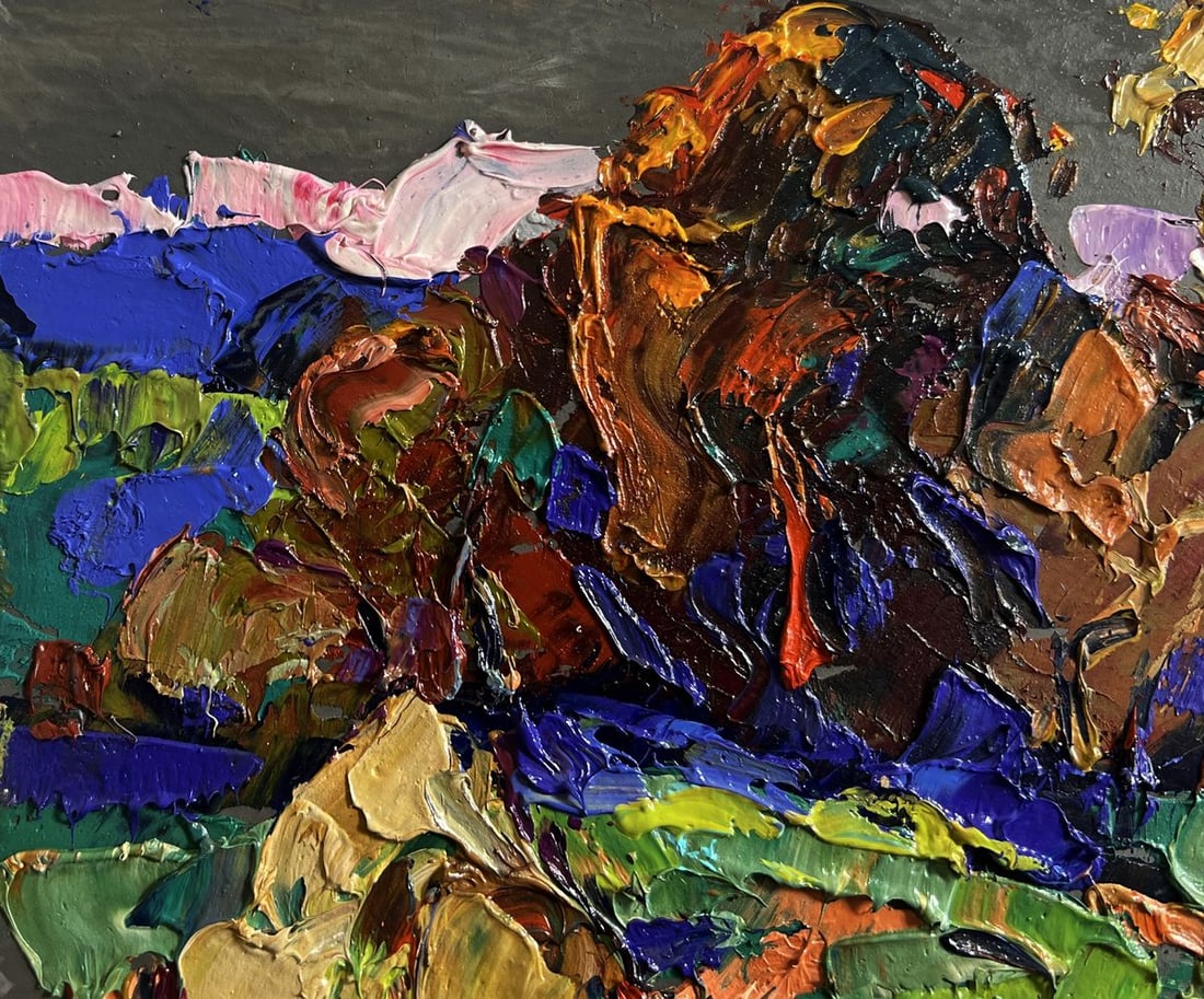Oil painting Outside the village Alex Kalenyuk - 6