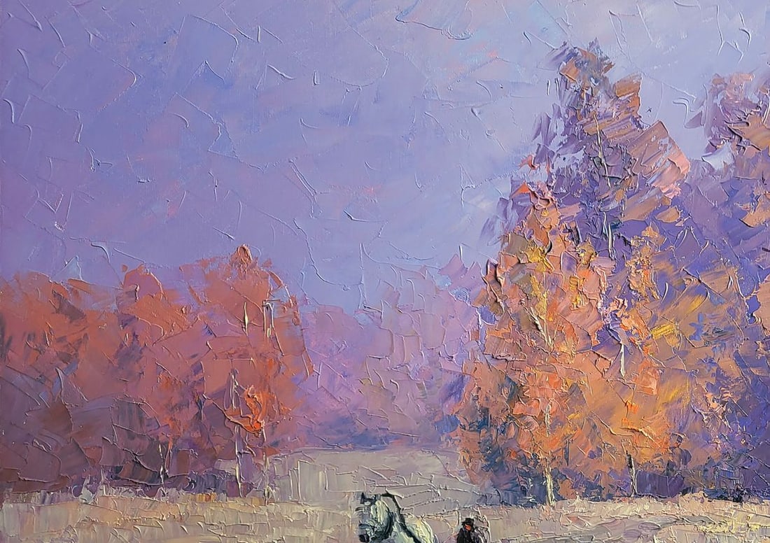 Oil painting Cold morning Boris Serdyuk - 4