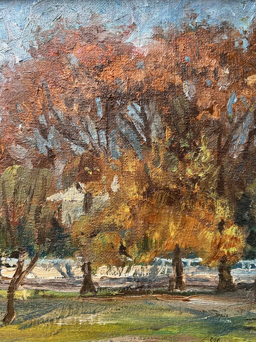 Oil painting Autumn in the park V. Mishurovsky - 5