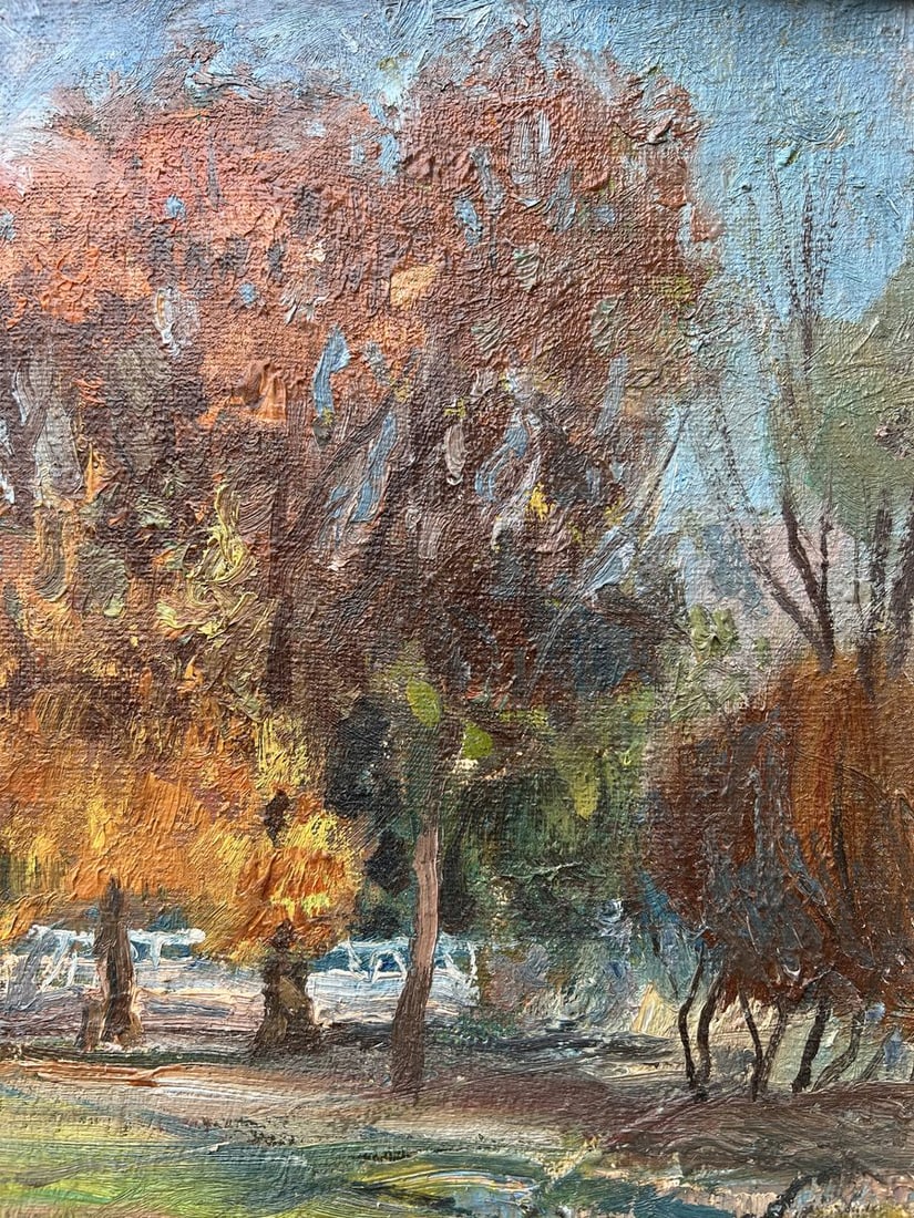Oil painting Autumn in the park V. Mishurovsky - 6
