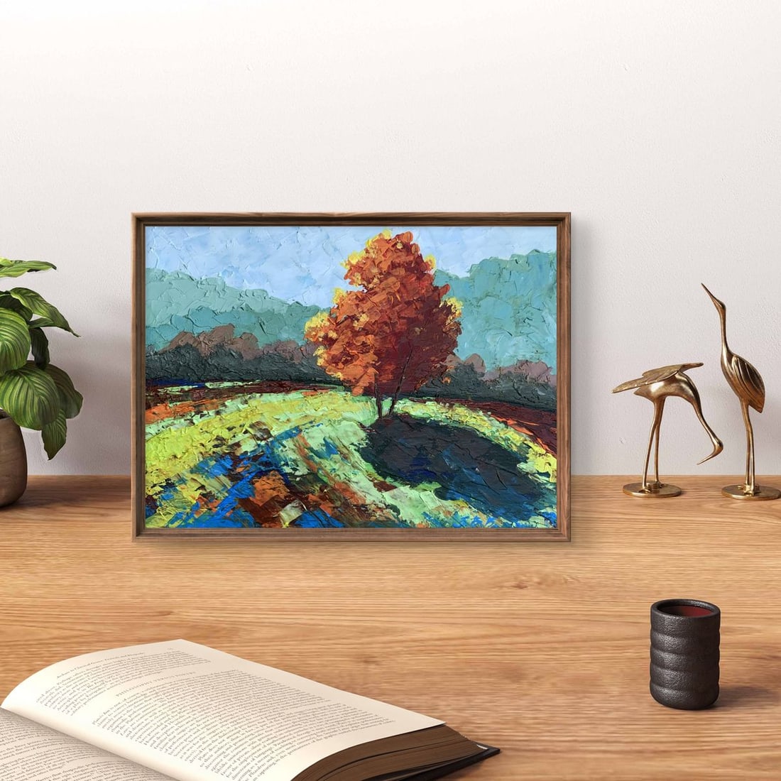 Oil painting Autumn tree V. Zadorozhnya - 3