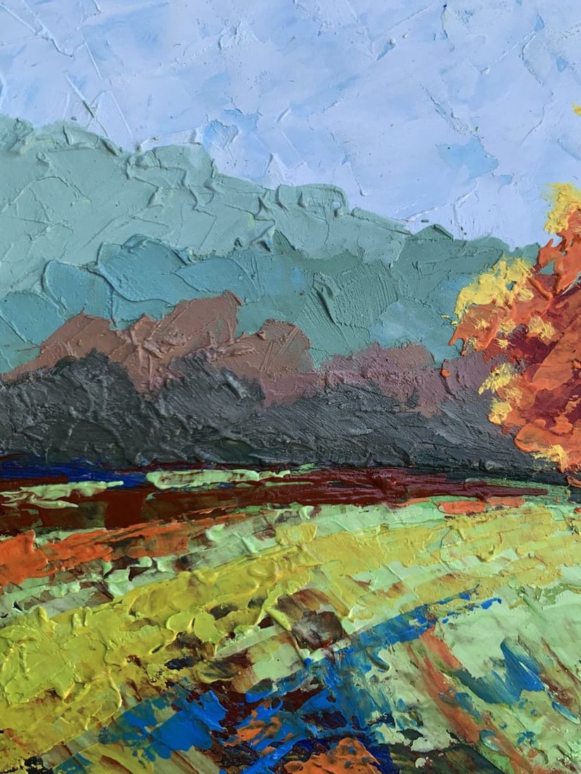 Oil painting Autumn tree V. Zadorozhnya - 4