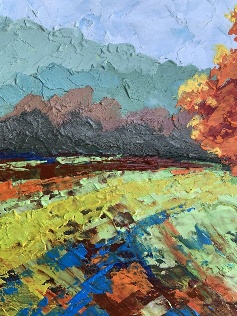 Oil painting Autumn tree V. Zadorozhnya - 5