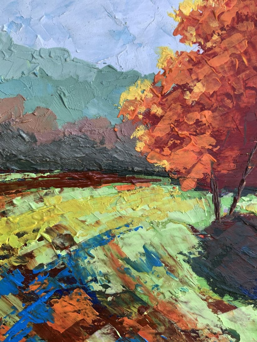 Oil painting Autumn tree V. Zadorozhnya - 6