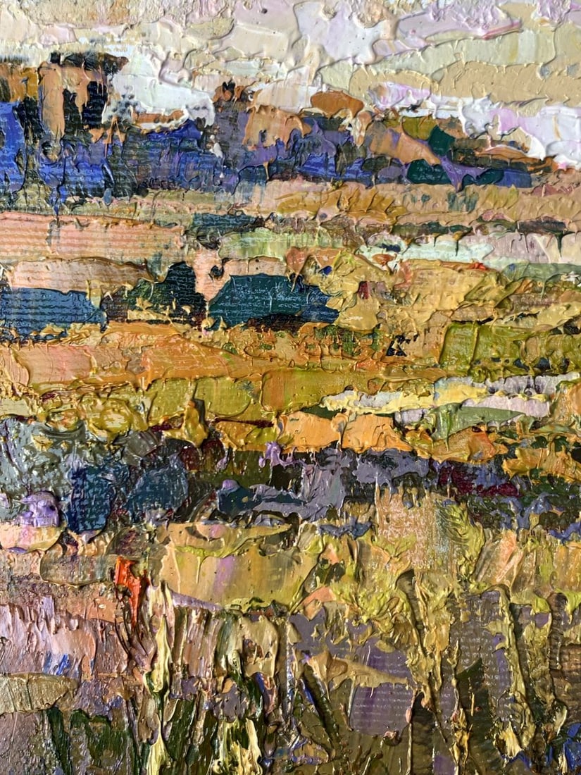 Oil painting River flood Oksana Kalenyuk - 4