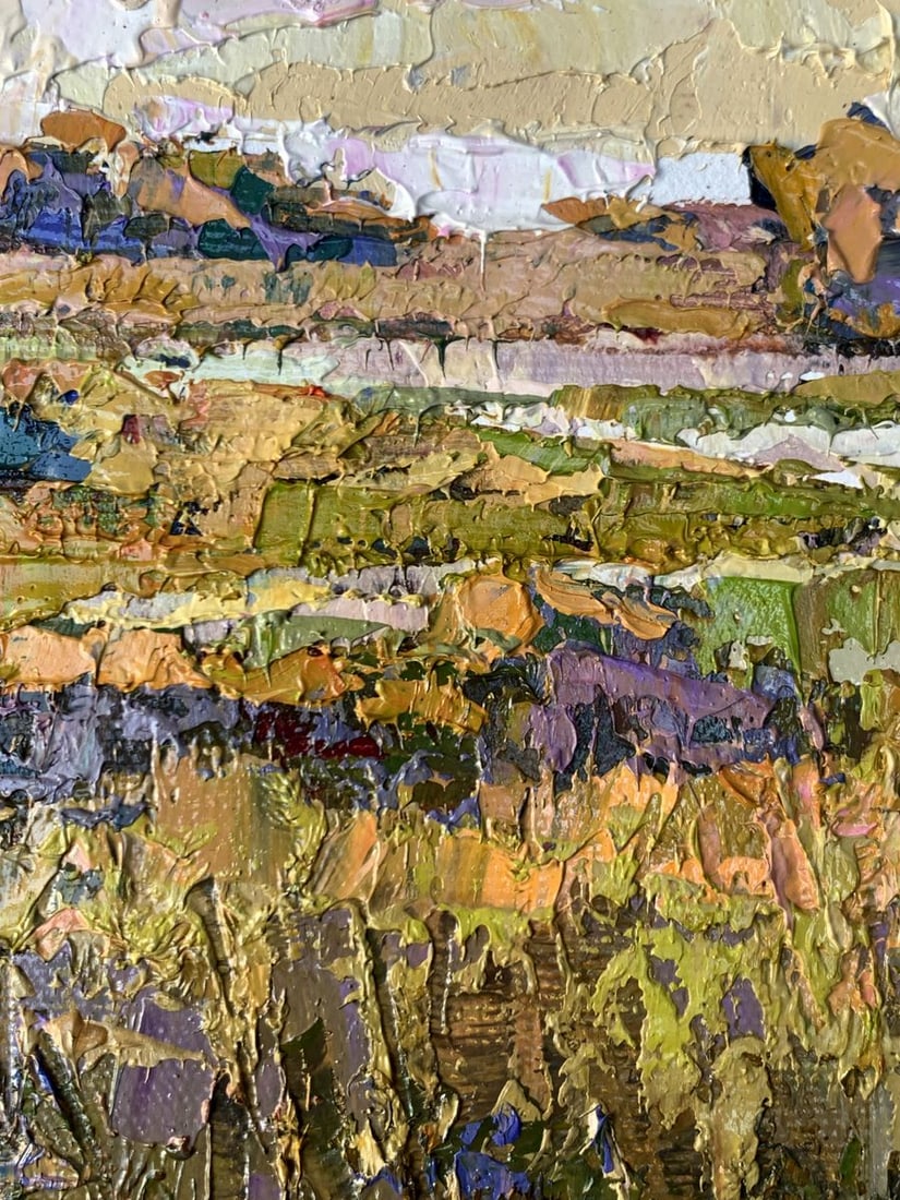 Oil painting River flood Oksana Kalenyuk - 5