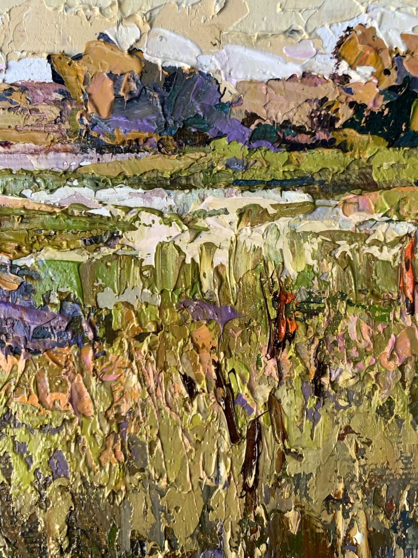 Oil painting River flood Oksana Kalenyuk - 8