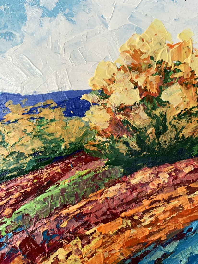 Oil painting Autumn days in the mountains V. Zadorozhnya - 5