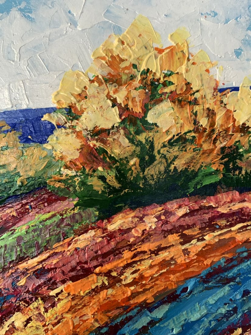 Oil painting Autumn days in the mountains V. Zadorozhnya - 6