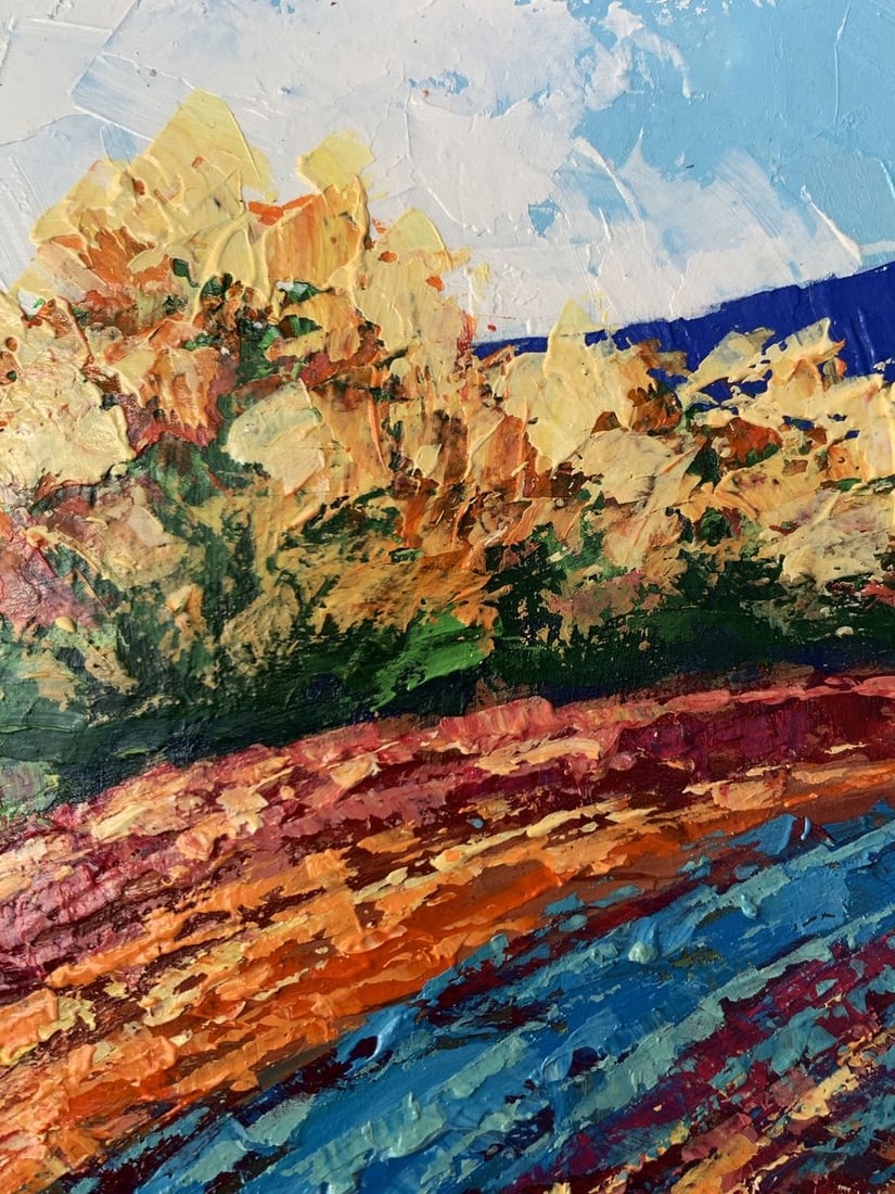 Oil painting Autumn days in the mountains V. Zadorozhnya - 7