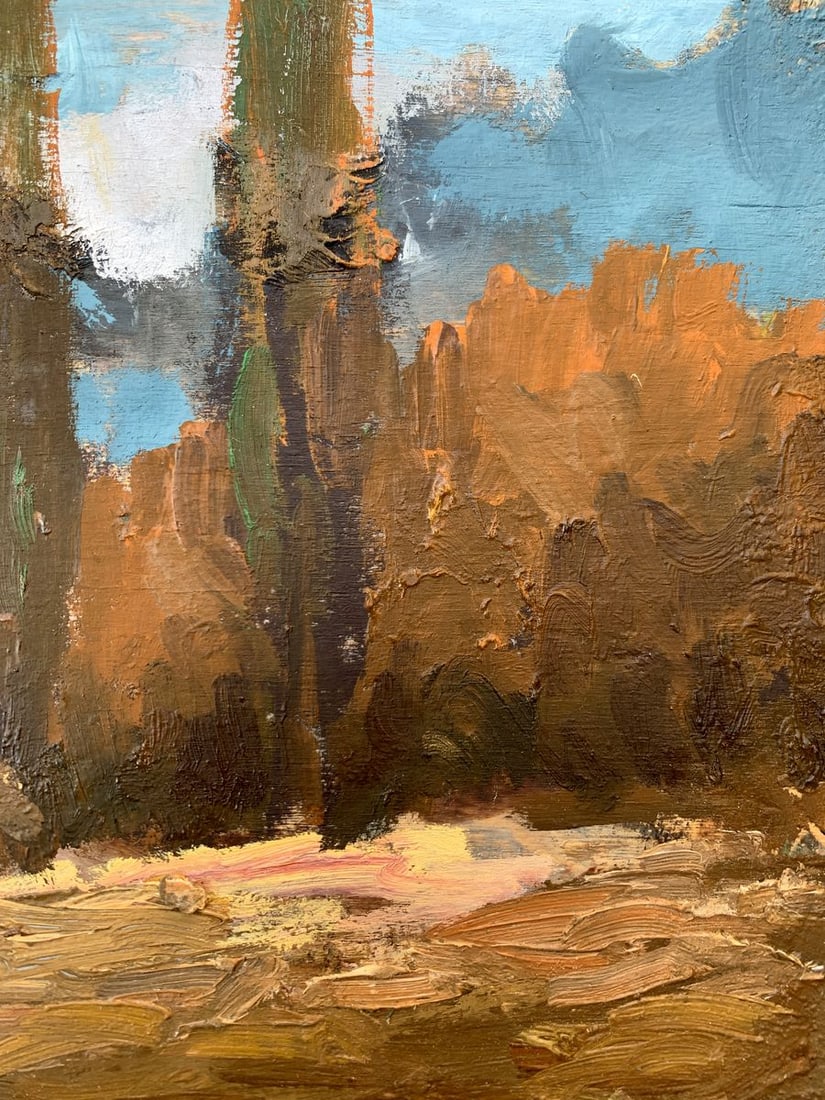 Oil painting Autumn dense forest Leonid Maistrenko - 10