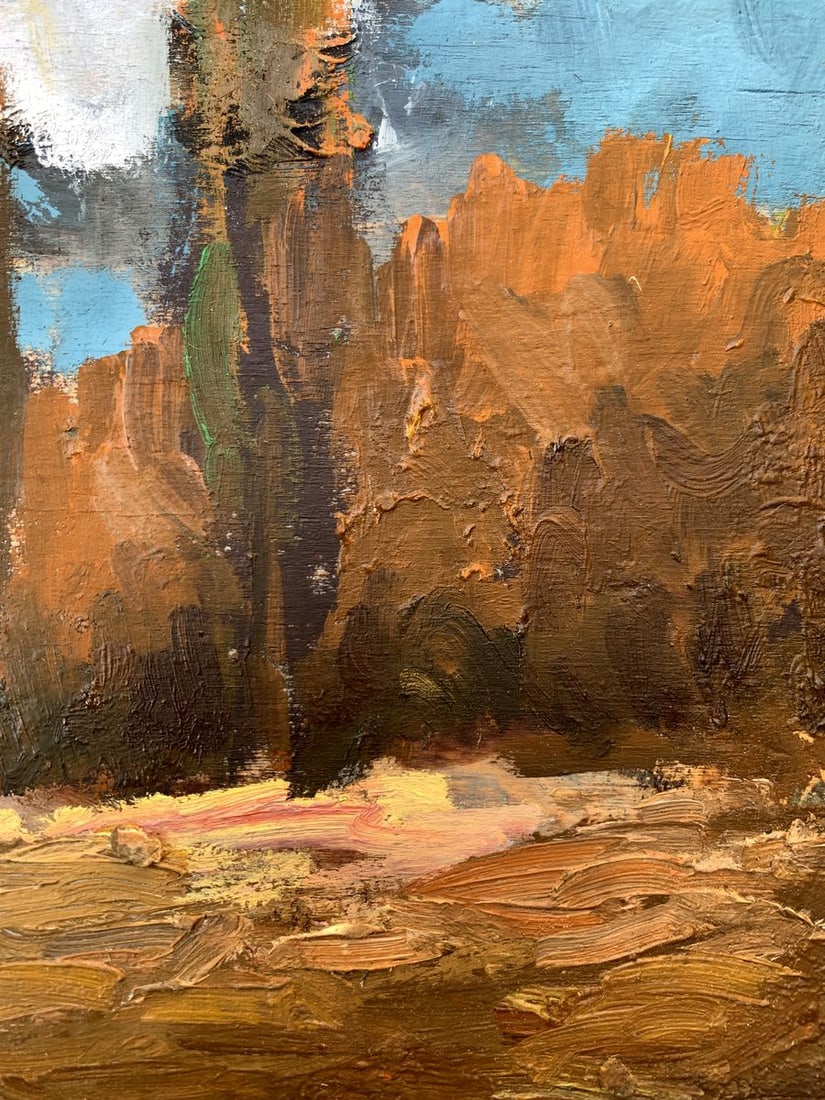 Oil painting Autumn dense forest Leonid Maistrenko - 11