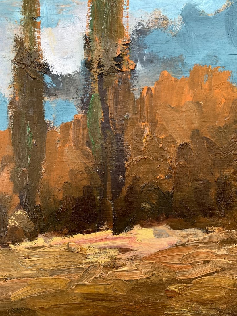 Oil painting Autumn dense forest Leonid Maistrenko - 8