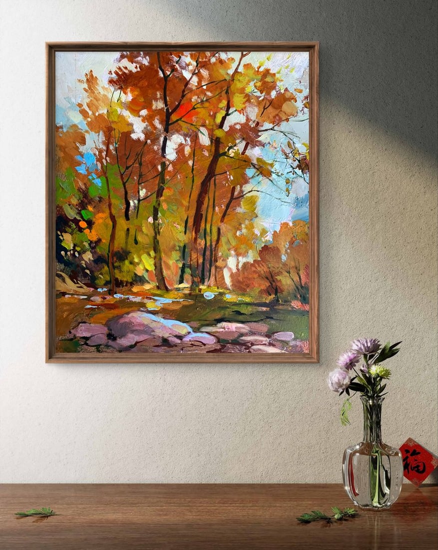 Oil painting Fallen leaves Yuriy Suprunchuk - 3