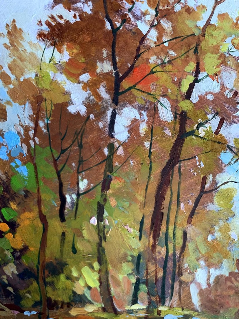 Oil painting Fallen leaves Yuriy Suprunchuk - 4