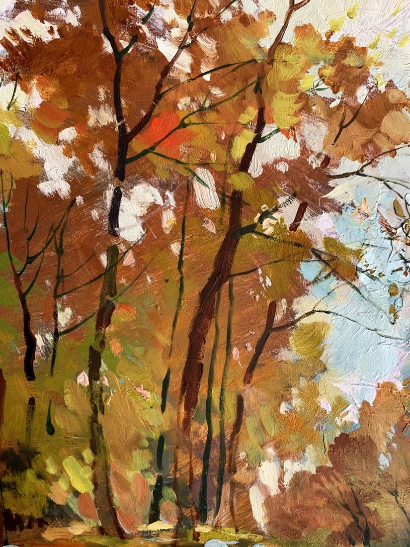 Oil painting Fallen leaves Yuriy Suprunchuk - 5
