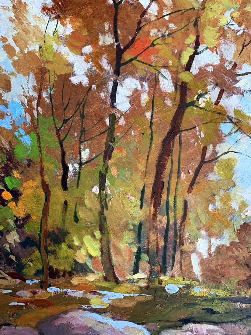 Oil painting Fallen leaves Yuriy Suprunchuk - 6